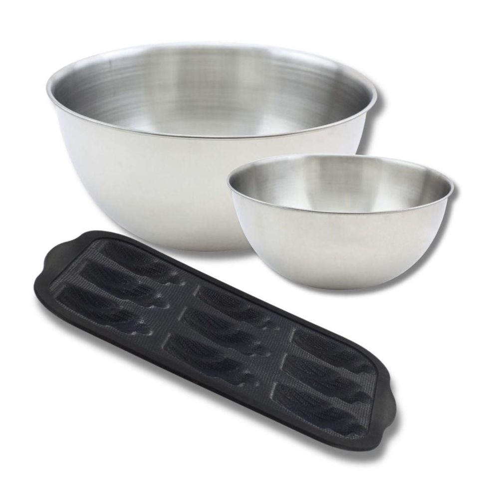 ZENKER Set de 4 ustensiles de pâtisserie moule à gâteaux 2 bols et spatule silicone fibre de verre silicone fibre de verre zenker silicone fibre de verre