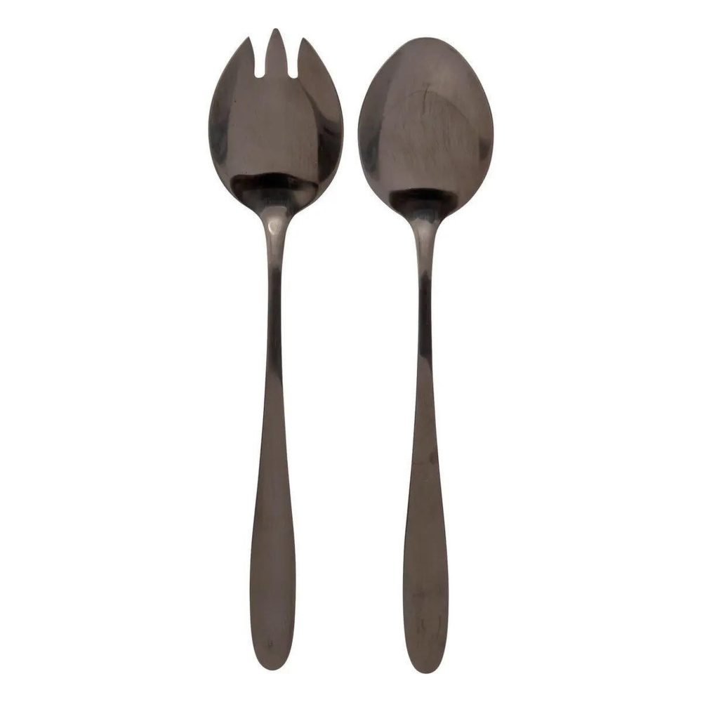 SECRET DE GOURMET Couverts à salade lance 24cm noir