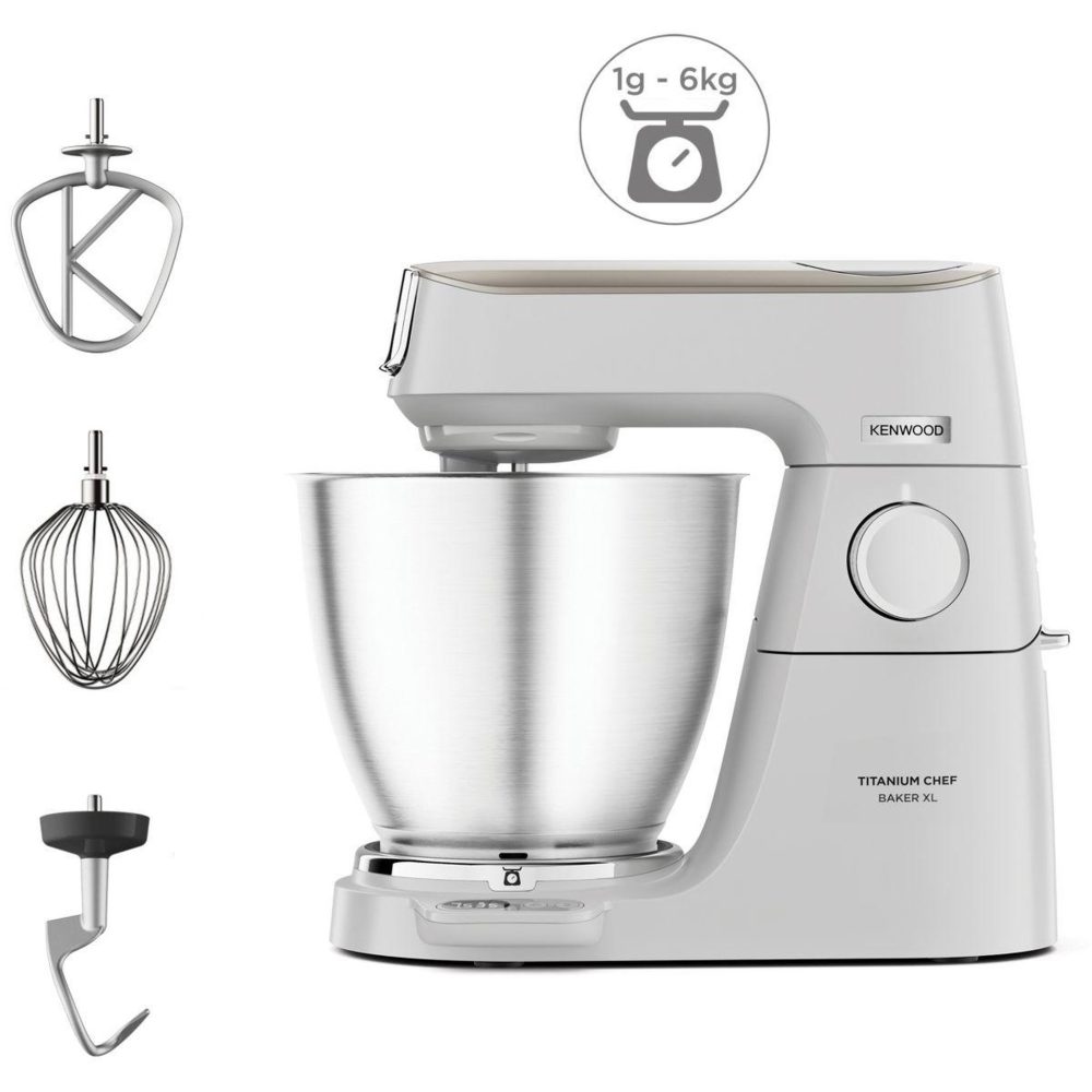 KENWOOD Robot pâtissier kvl65.009wh titanium chef baker xl