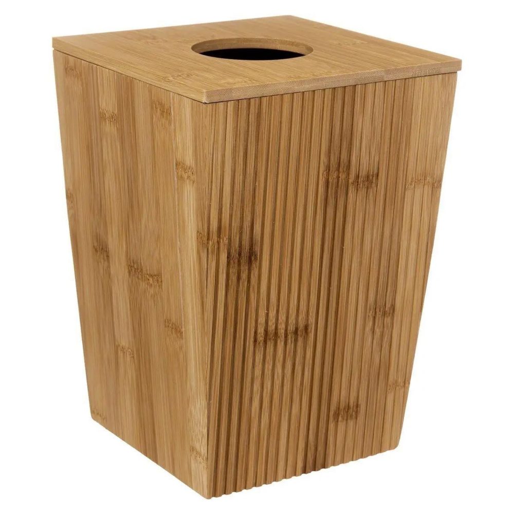 FIVE Poubelle de salle de bain terre inconnue 6l beige