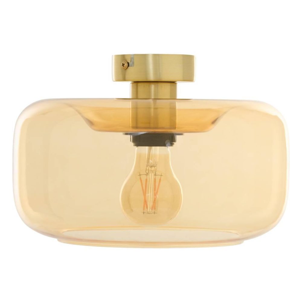 ATMOSPHERA Plafonnier applique en verre ophia 26cm doré