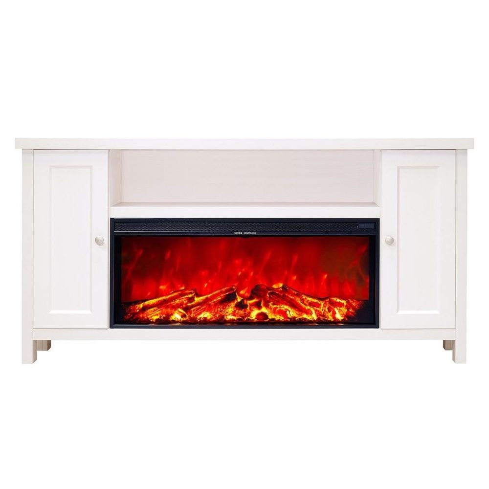 ARTFLAME Cheminée électrique - mozart & tasmania - 1500w - étagères de rangement - télécommande
