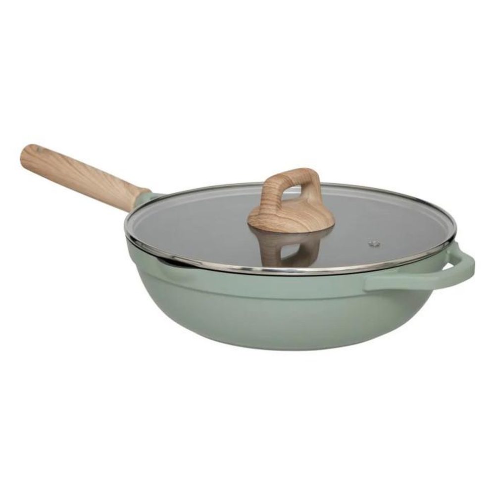 FIVE Sauteuse en Fonte d'Aluminium Horizon 28cm Vert