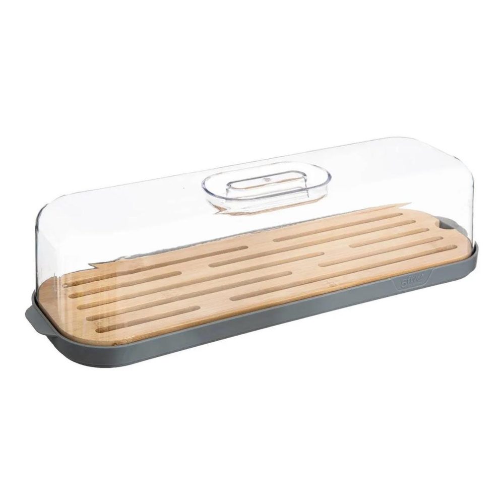 FIVE Boîte à baguette fresheat 39cm gris & transparent