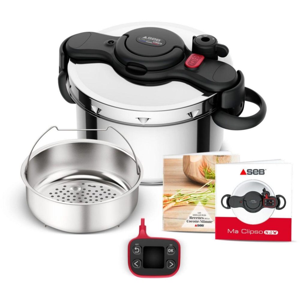 SEB Autocuiseur clipso minut now+ 7.5l p4904850