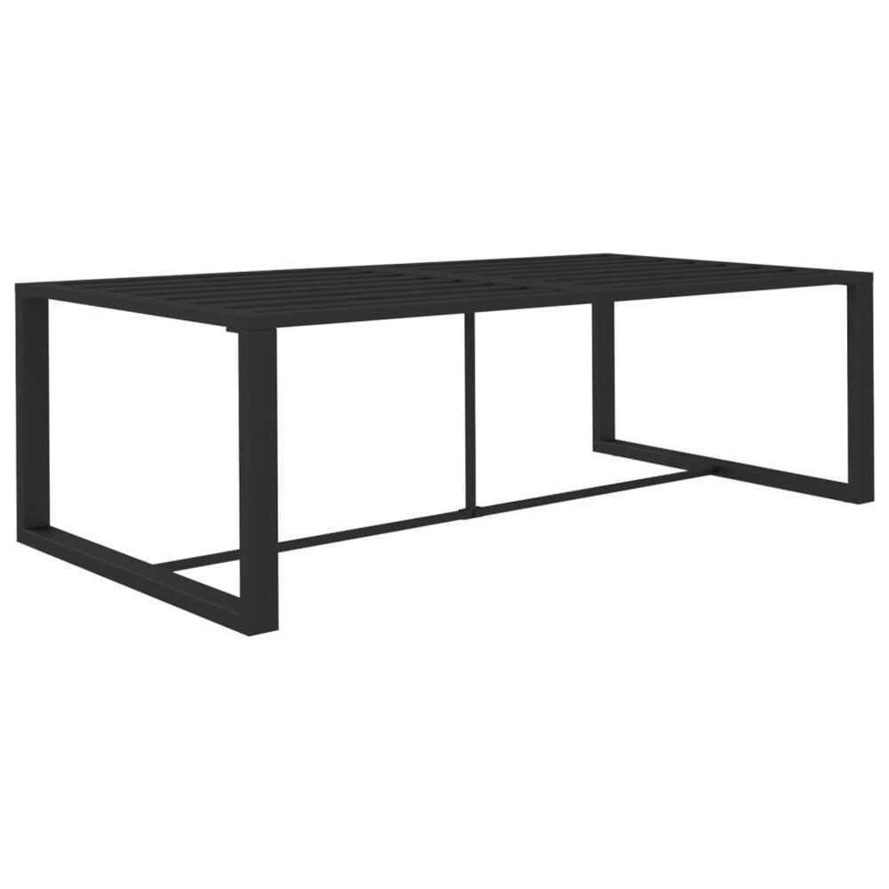 VIDAXL Table a dîner d'exterieur anthracite 120x60x66 cm aluminium