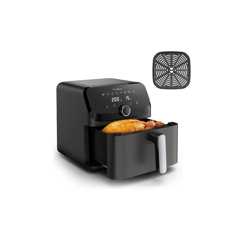 MOULINEX Friteuse à air comprimé moulinex easy fry mega gris charbon 7,5 l ez855hf0