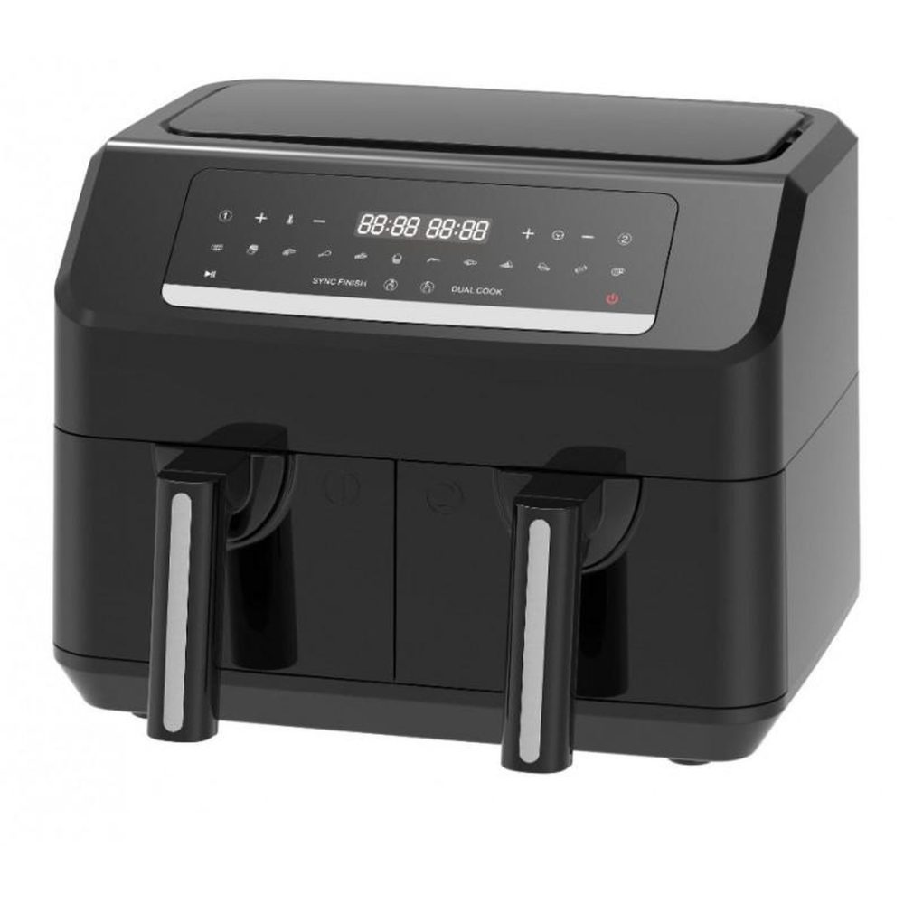 EMERIO Emerio - af-130376.1 - noir - friteuse double à air chaud 7,2l - 2400w