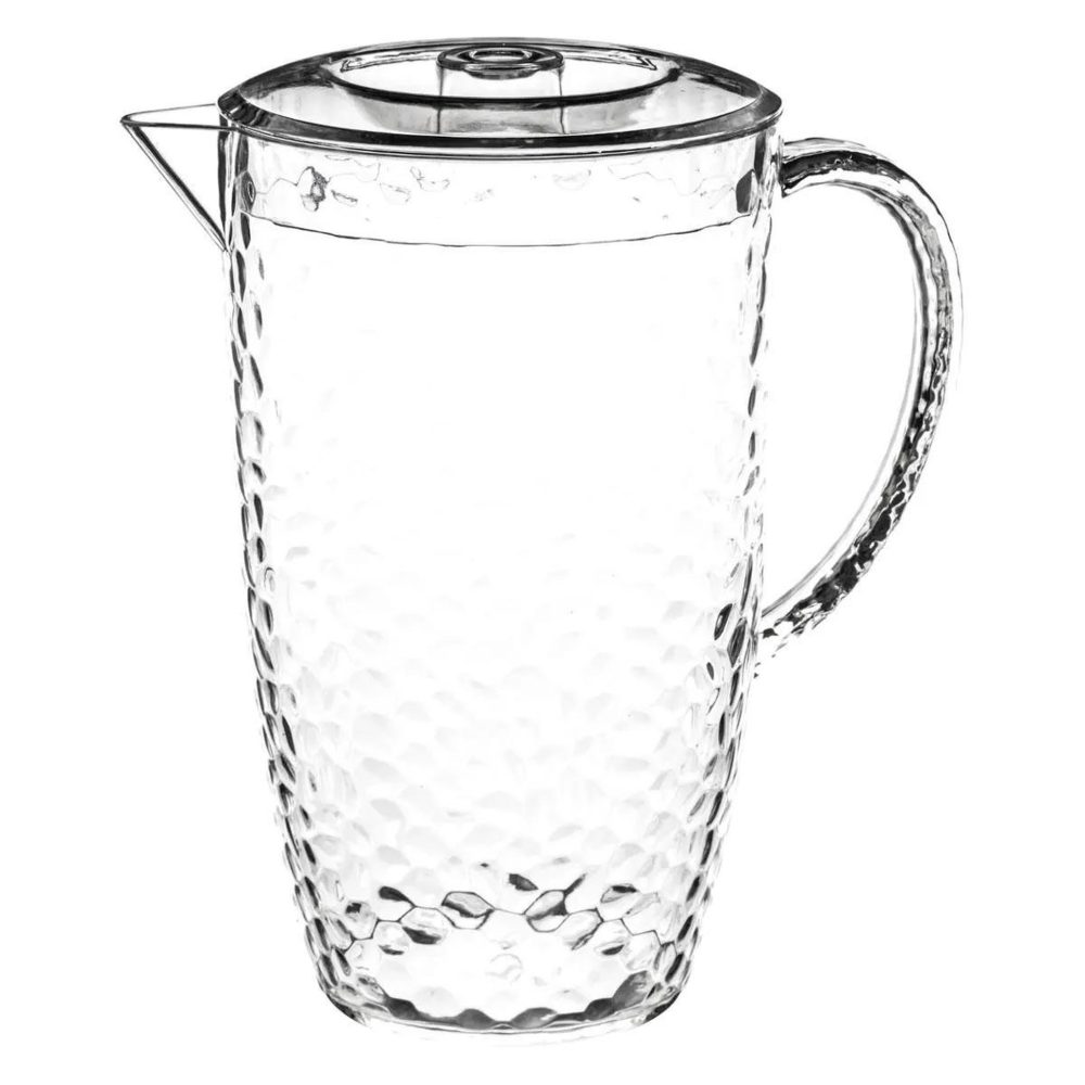 FIVE Pichet à eau plastique martelé 2l transparent
