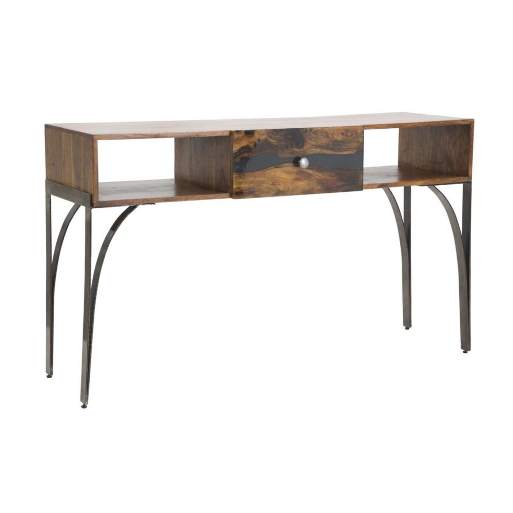 Paris Prix Console design en bois mustang 130cm naturel