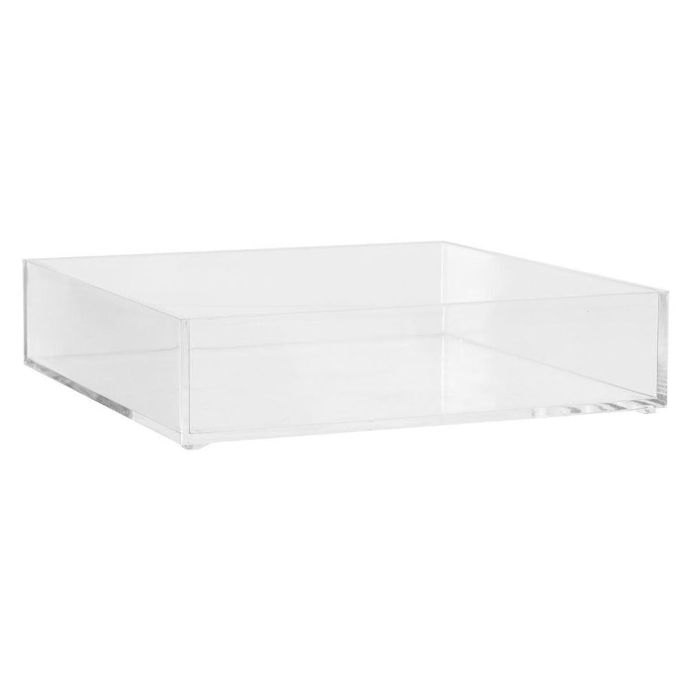 FIVE Plateau de rangement carré selena 20cm transparent