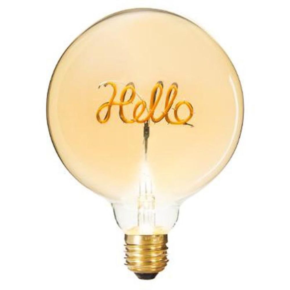 ATMOSPHERA Ampoule Décorative à Filament Hello 17cm Ambre