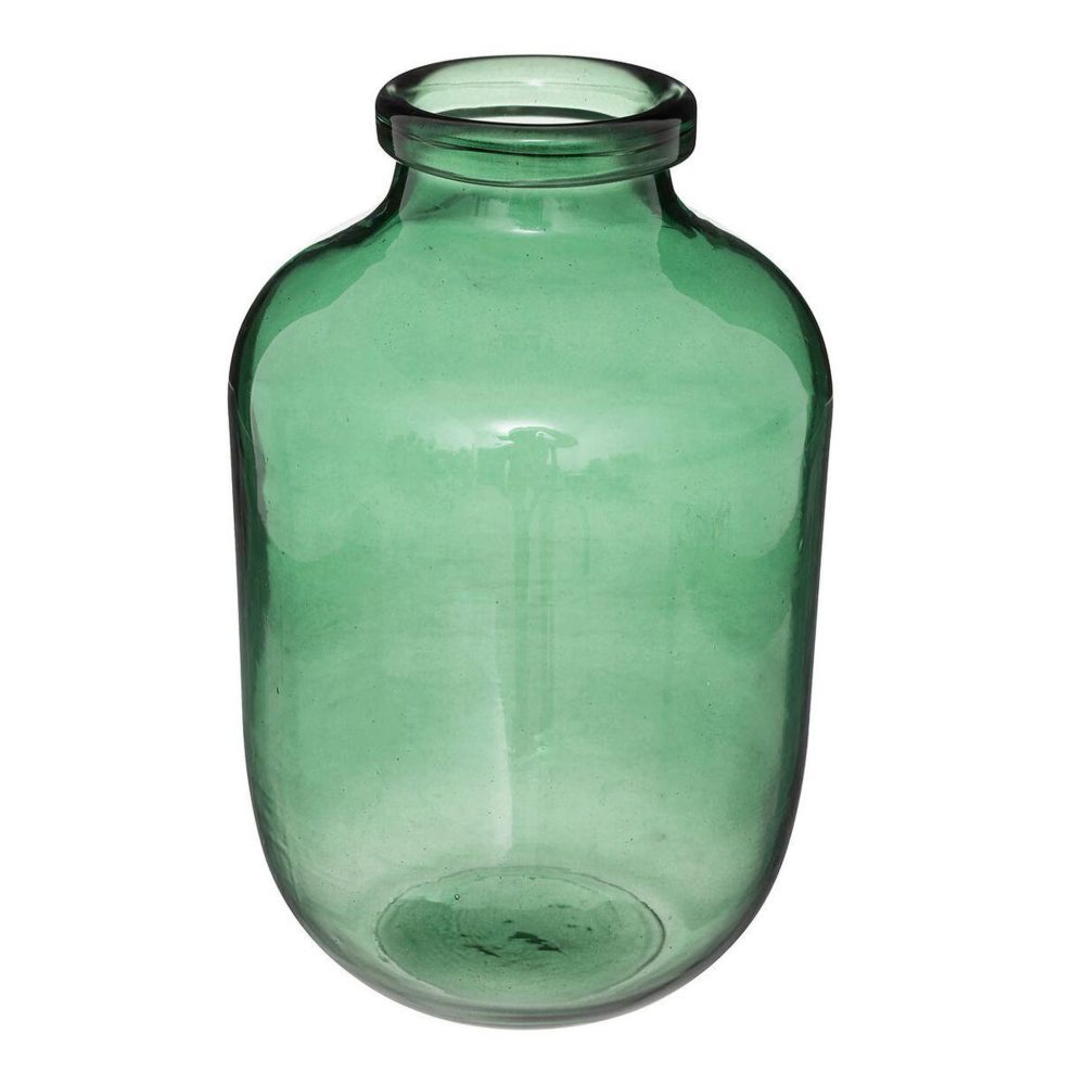 ATMOSPHERA Vase bocal en verre ademo 28cm vert