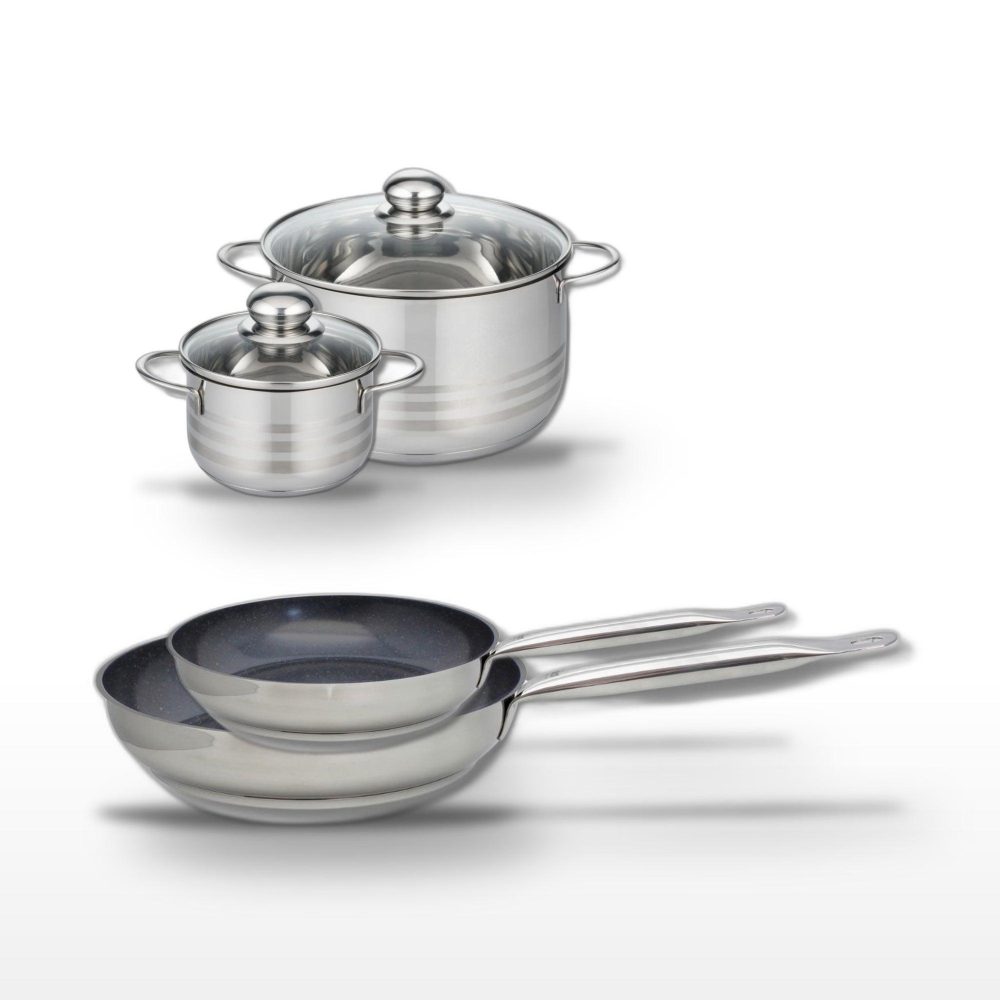 ELO Lot poêles 24/28cm et faitouts 14/20cm elo profi therm platinum