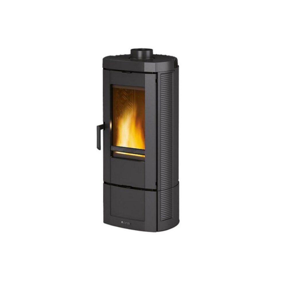 NORDICA EXTRAFLAME Poêle à bois fonte 6.6kw noir antracite - candylean