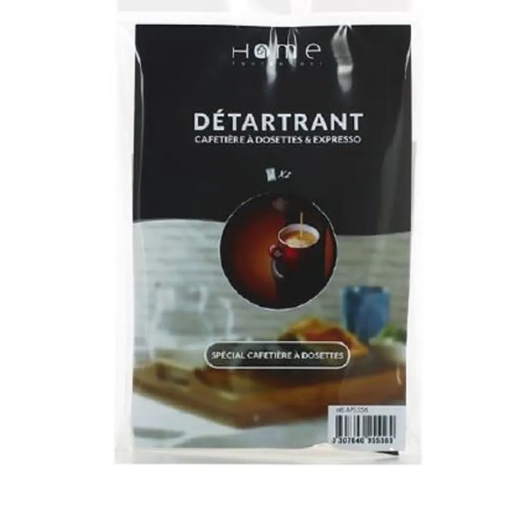 DPDO Lot de 2 sachets de détartrant poudre A95556 pour machine à café à dosettes
