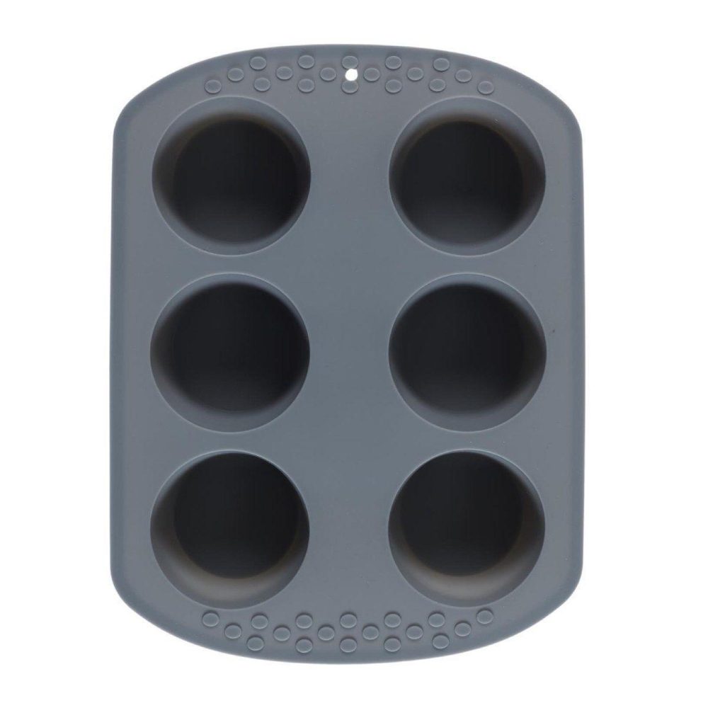 Lily Cook Moule à muffins silicone 23cm gris
