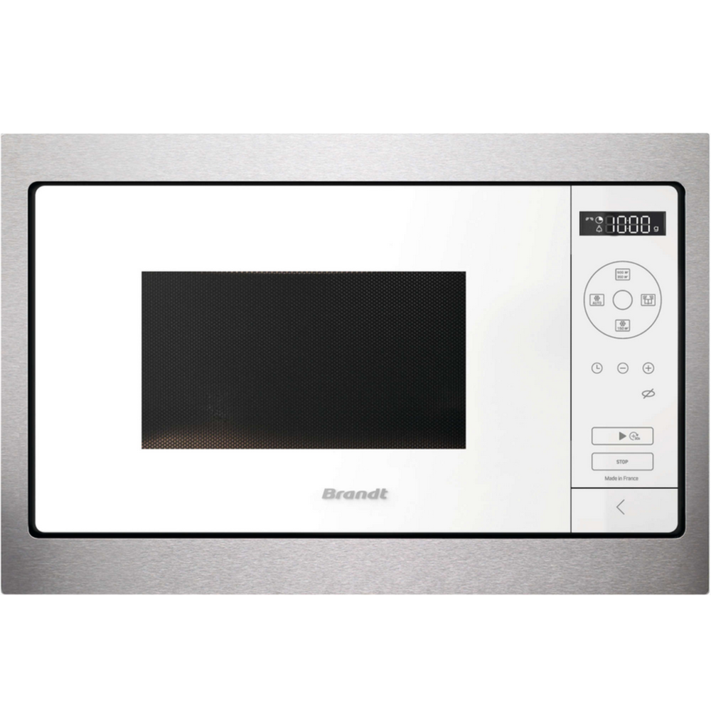 BRANDT Micro-ondes solo encastrable 26l 900w blanc - bms7120w