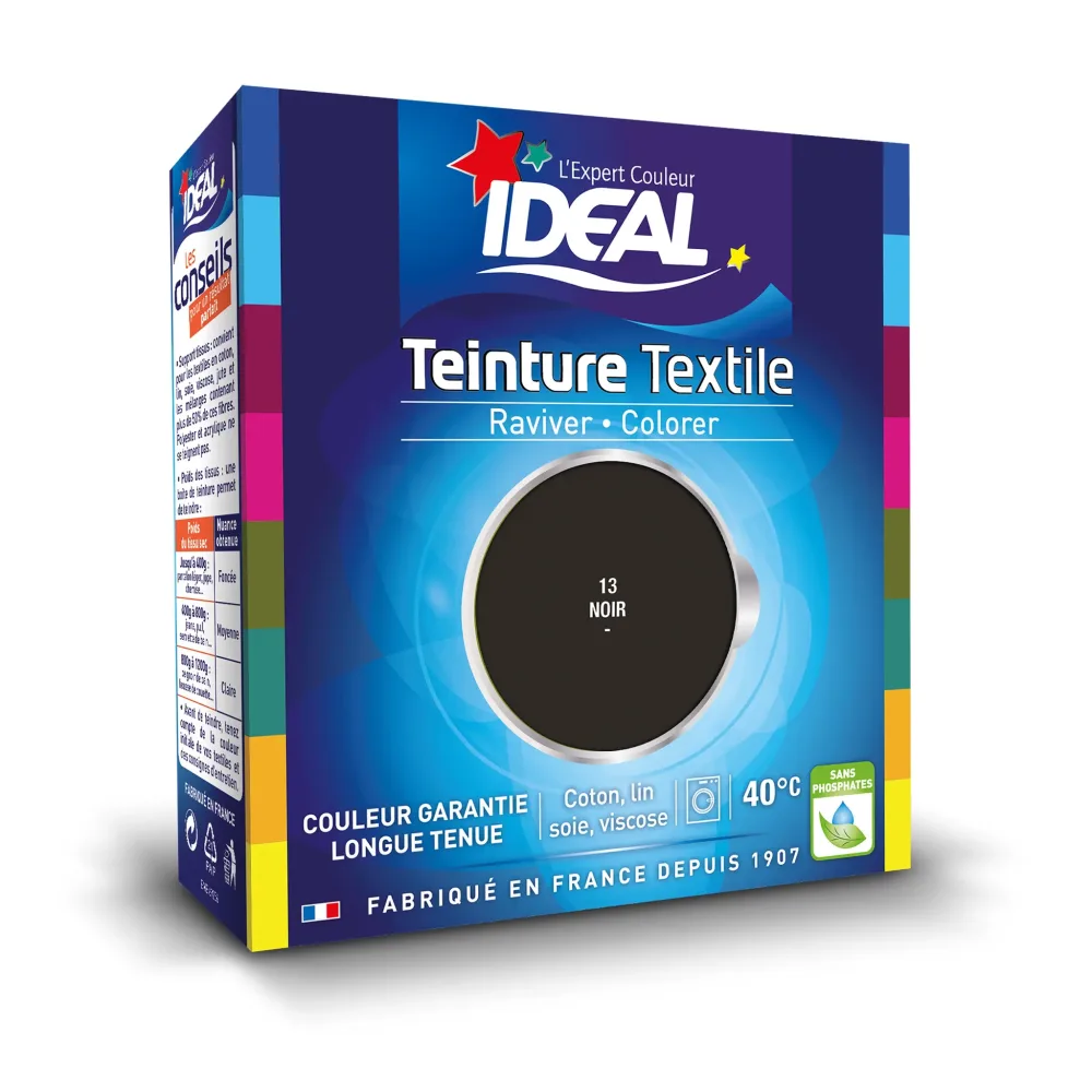 IDEAL Teinture textile liquide maxi noire 75ml