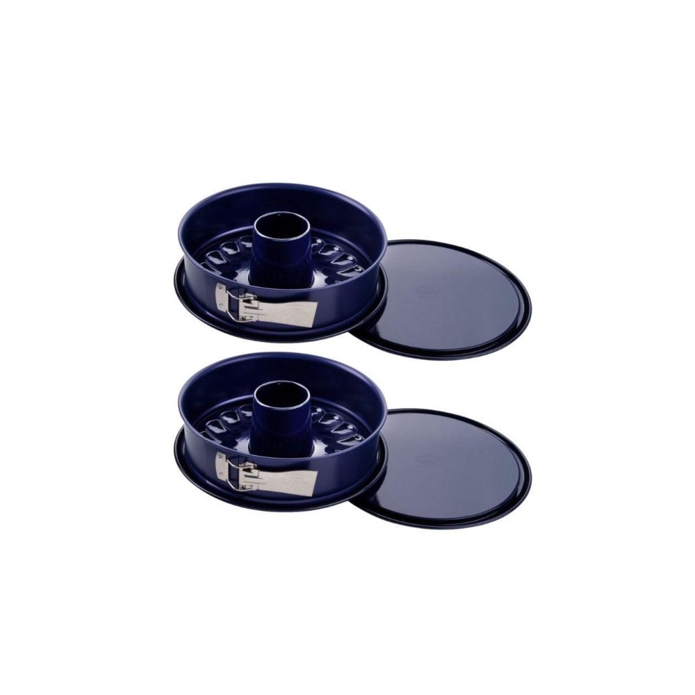 DR.OETKER Lot de 2 moules à gâteaux 26/26 cm en acier dr oetker back-liebe