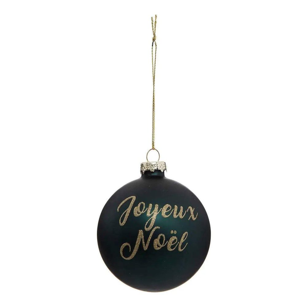 ATMOSPHERA Boule de noël paillettes nouvelle orléans 8cm vert