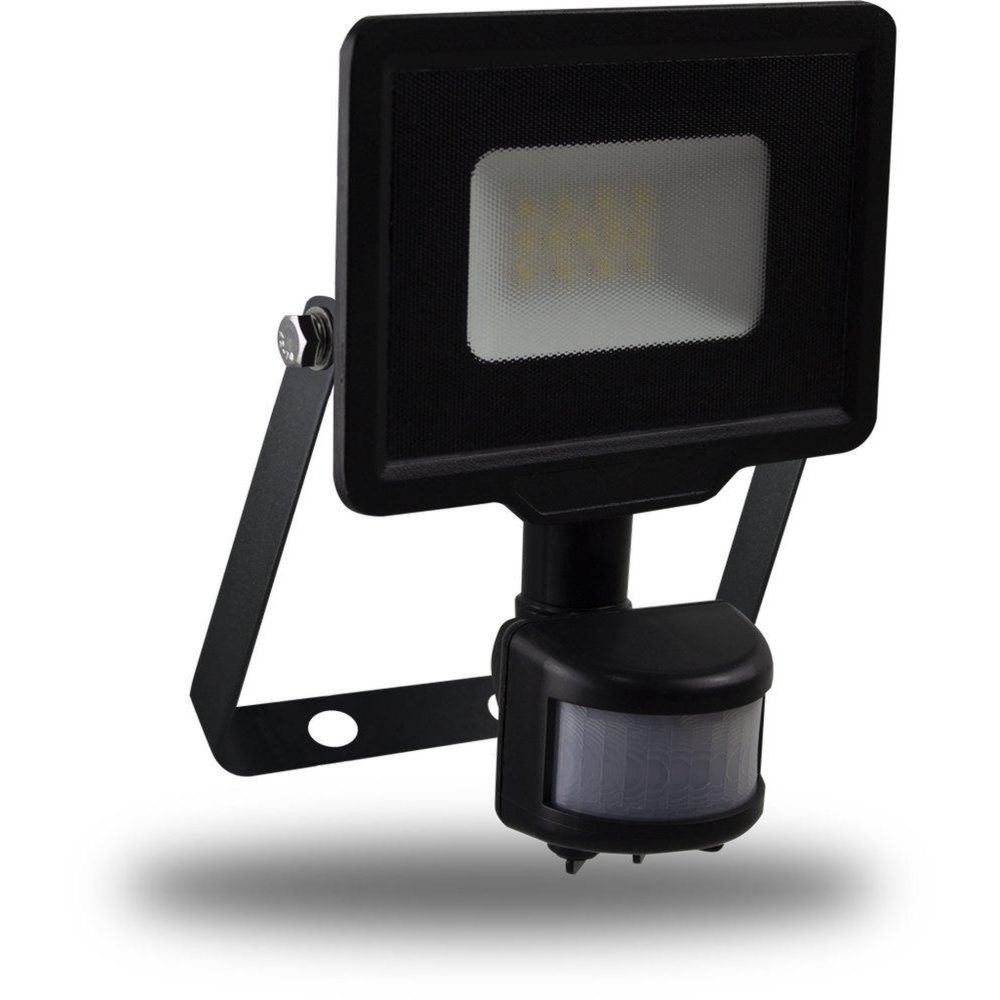 CENTRALE BRICO Projecteur mural kreon 10w 850lm - detecteur de mouvement - noir