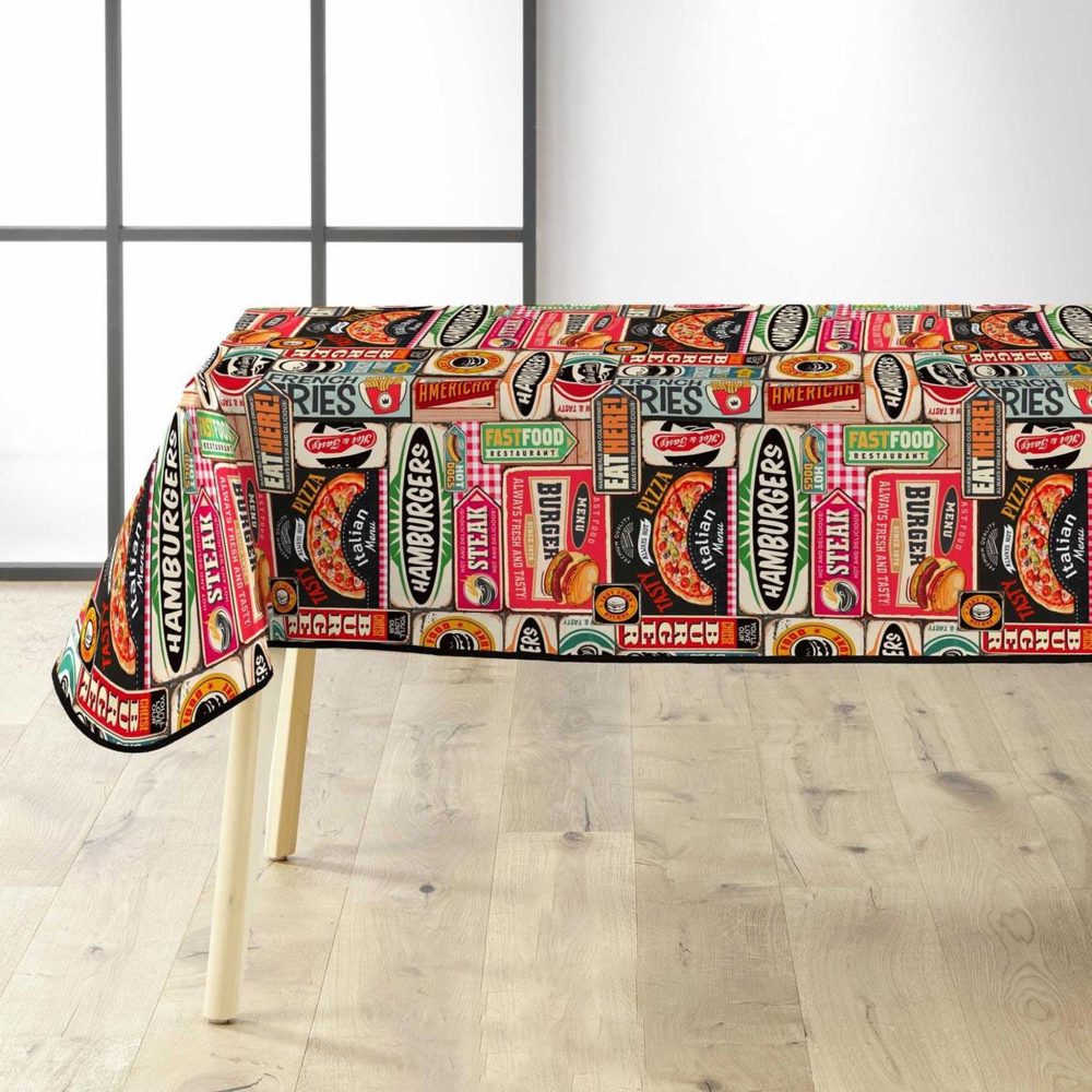 Douceur d'Intérieur Nappe toile cirée americano 140x240cm multicolore