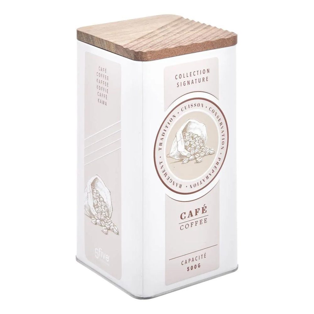 FIVE Boîte à café en métal signature 1,6l crème
