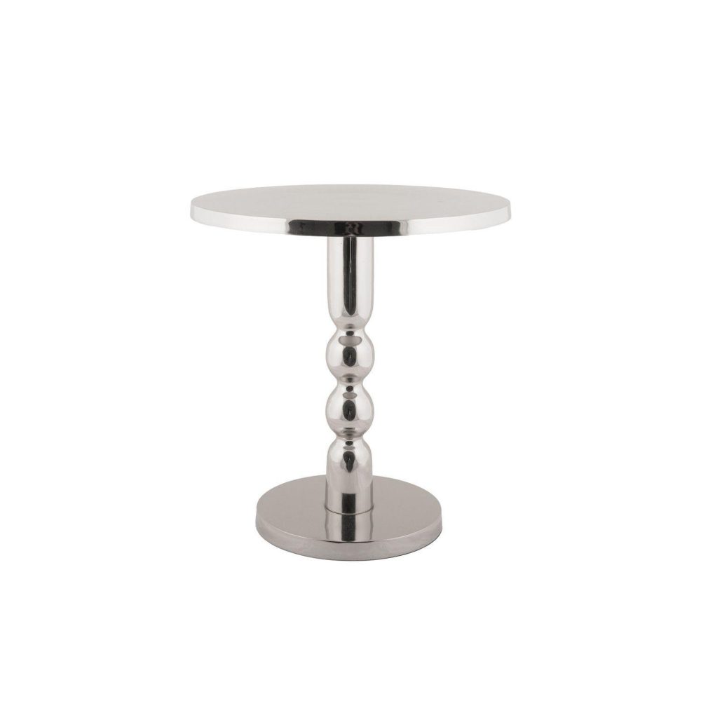 Leitmotiv Table d'appoint en aluminium chromé orion - argent