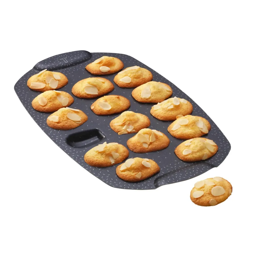 TEFAL Moule à mini madeleines aluminium recyclé PERFECTBAKE mini