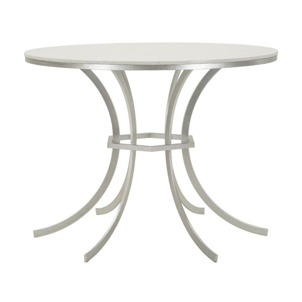 Paris Prix Table de repas istanbul 100cm blanc & argent