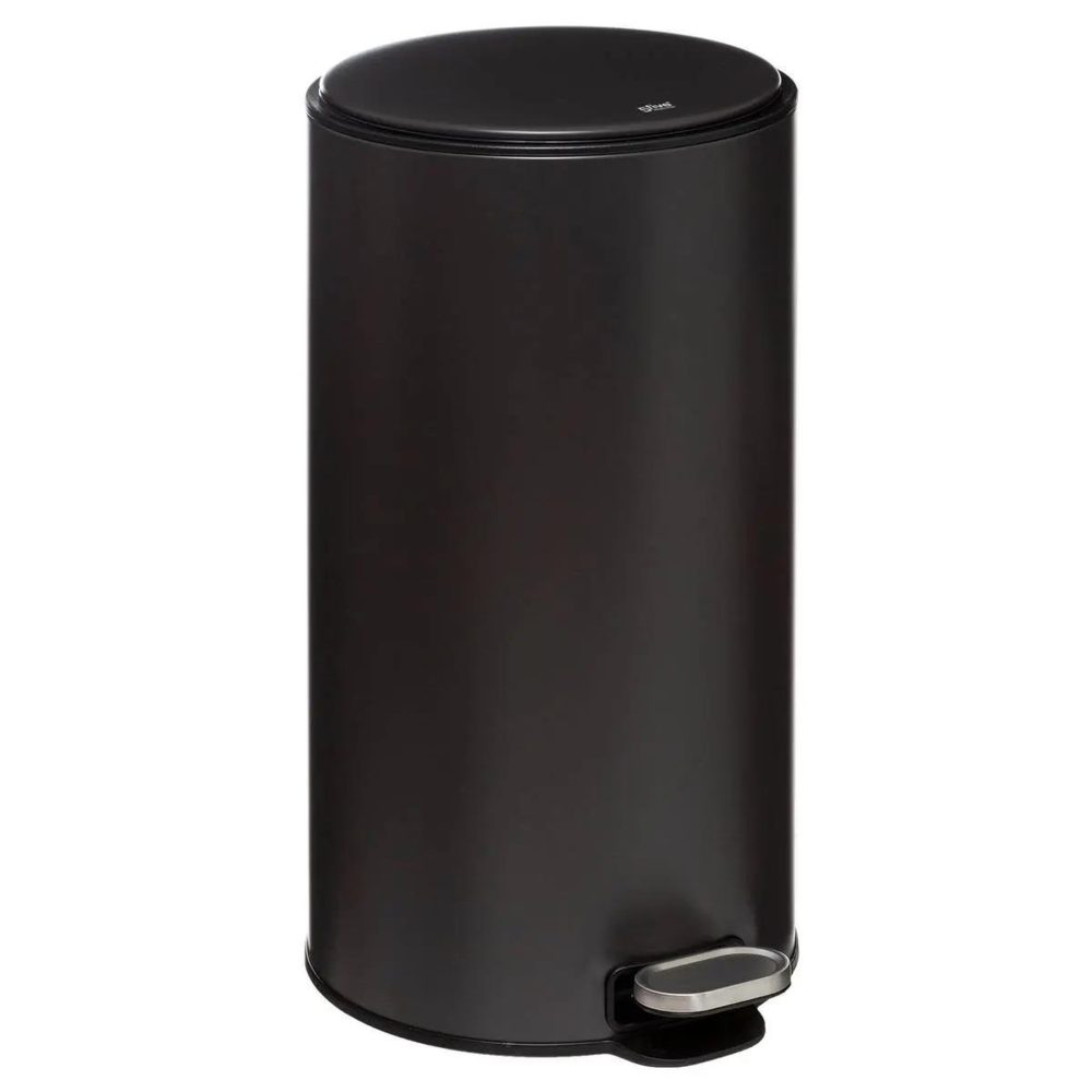 FIVE Poubelle de cuisine en métal delta 30l noir