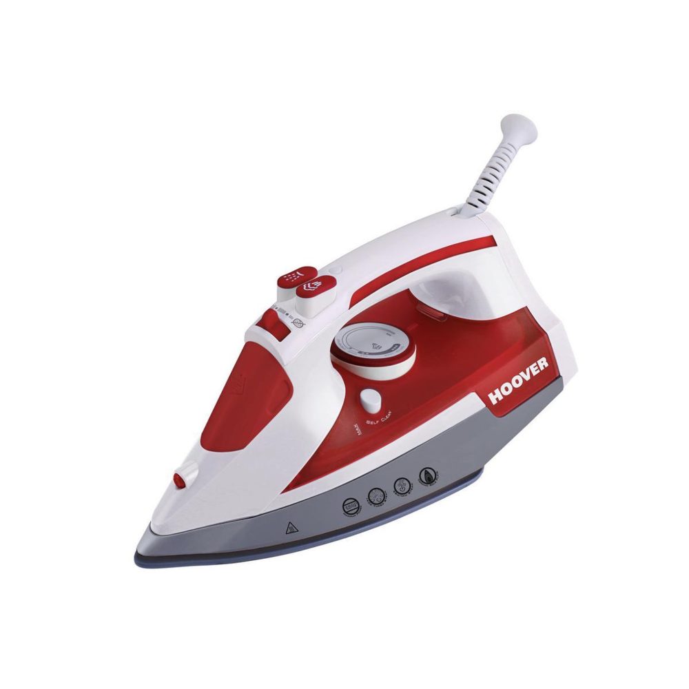 HOOVER Hoover ironjet tim2500eu 011 fer à repasser à sec ou à vapeur semelle en céramique 2500 w blanc, rouge