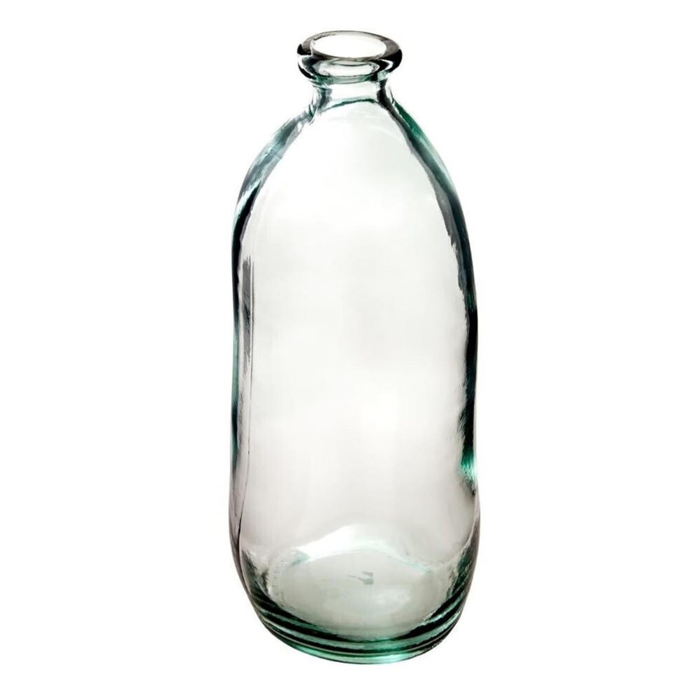 ATMOSPHERA Vase vintage en verre bouteille 51cm transparent