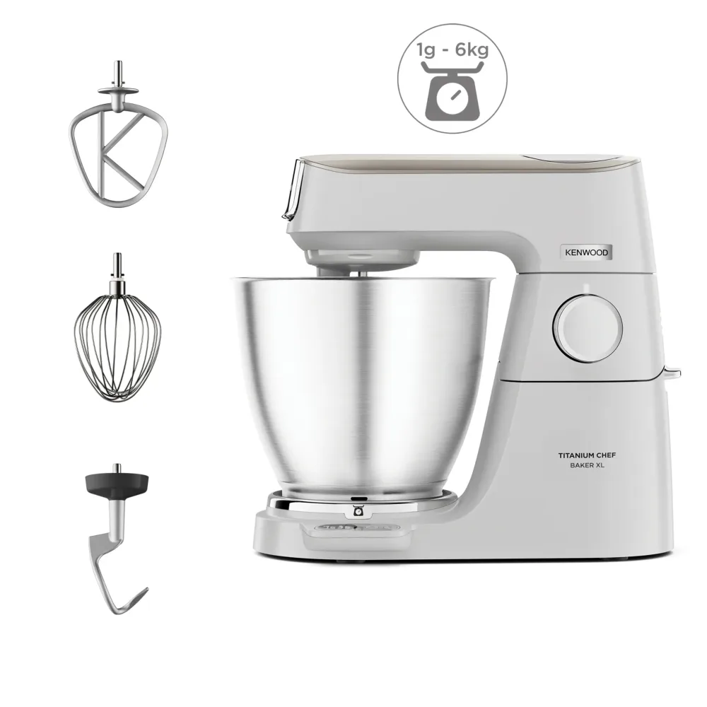 KENWOOD Robot pâtissier multifonction Chef Baker XL KVL65001WH - Titanium