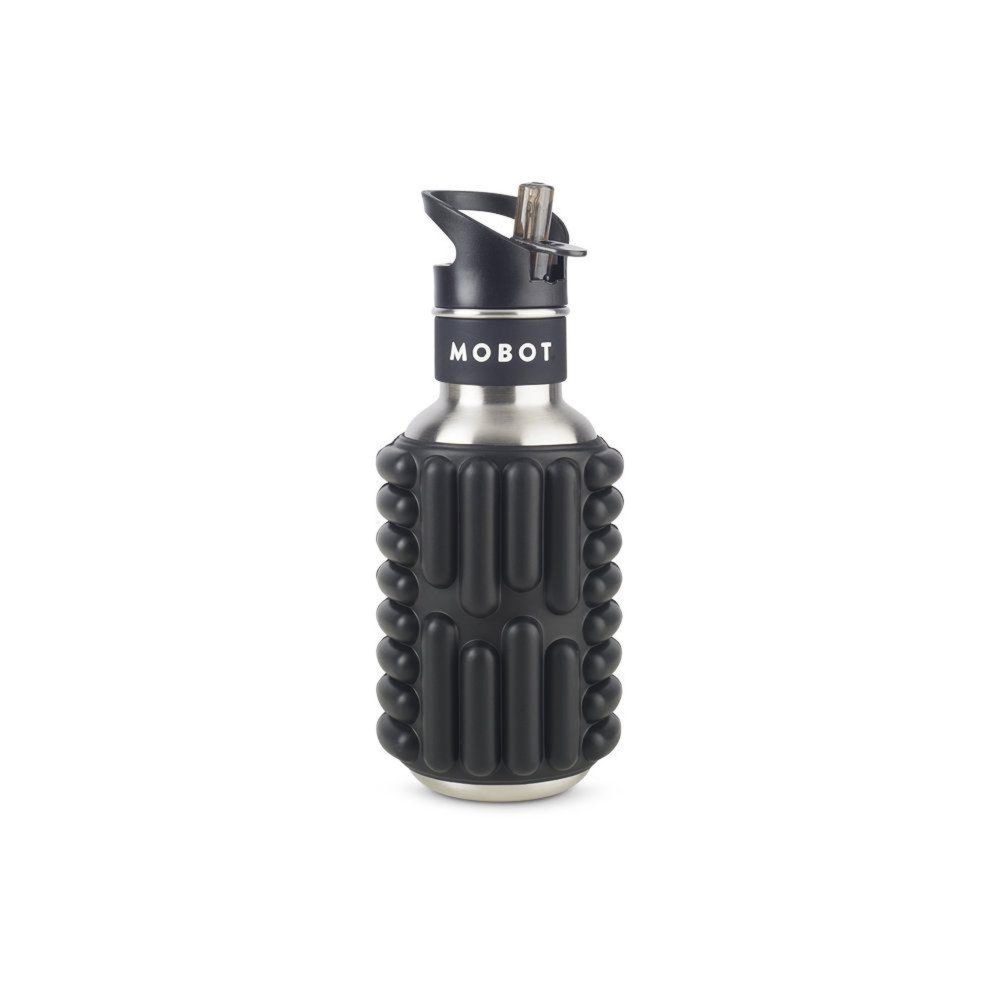 MOBOT Bouteille de sport - mobot - fonction 2 en 1 rouleau de massage - noir