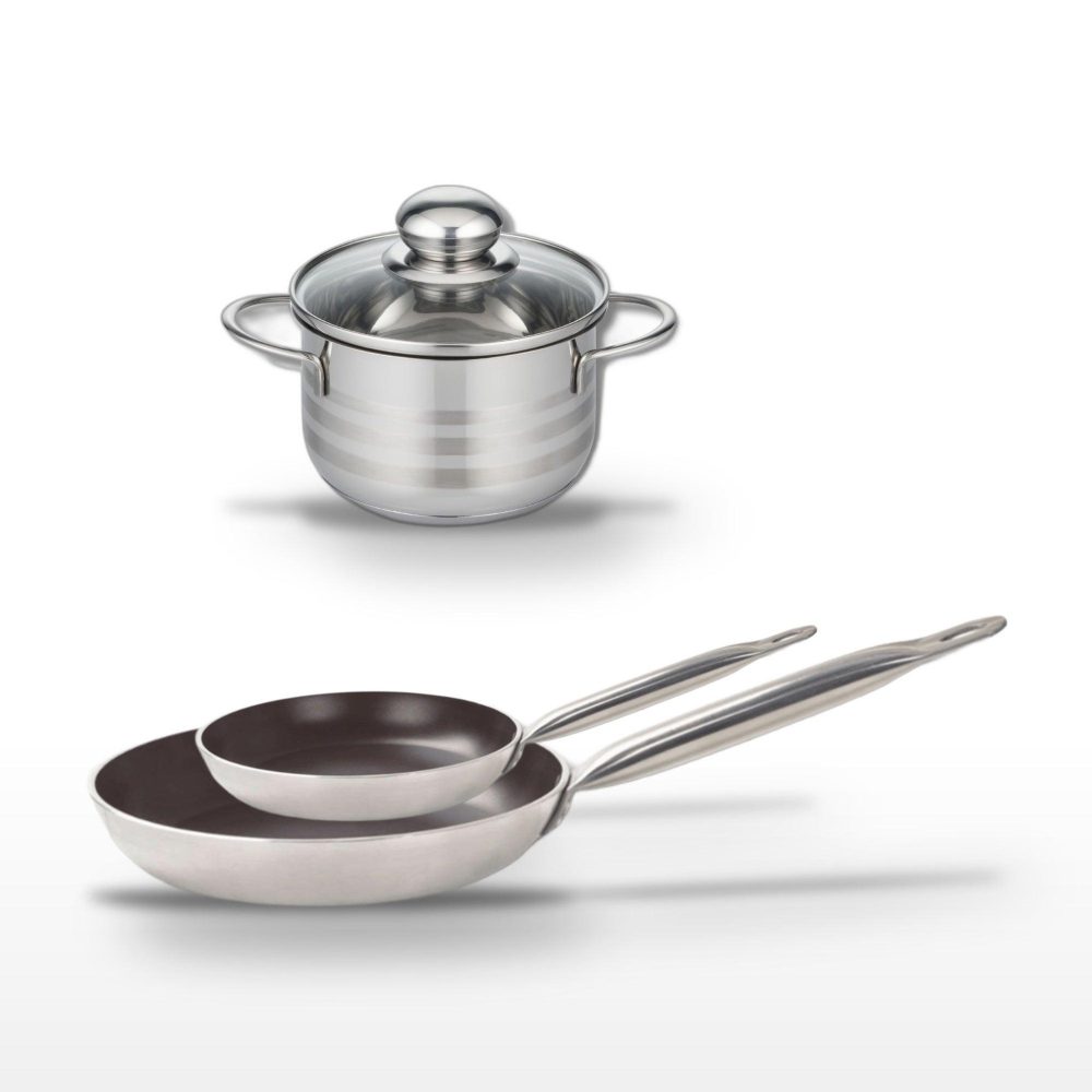 ELO Lot 2 poêles 24/32cm et faitout 16cm elo bistro line