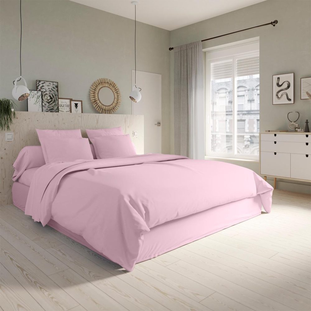 DODO Housse de couette studio coton poudre