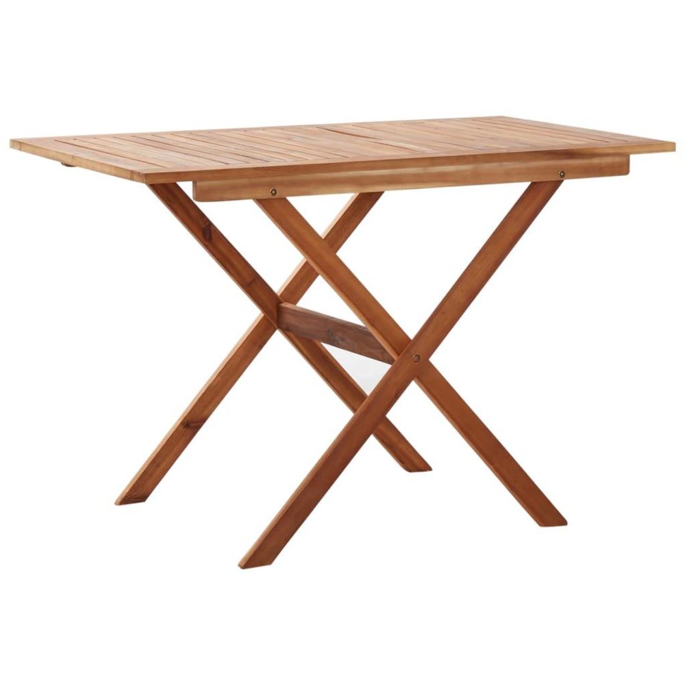 VIDAXL Table de jardin 110x67x74 cm bois d'acacia massif