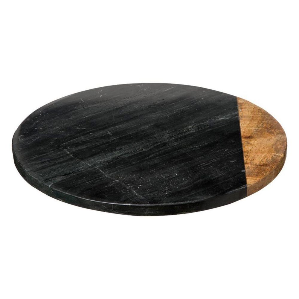 SECRET DE GOURMET Plateau tournant design geom 30cm noir