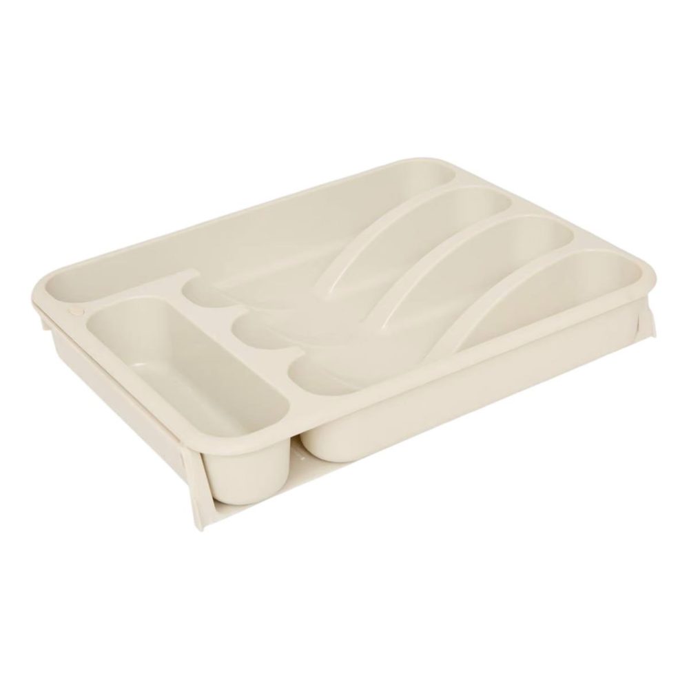 FIVE Range-couverts extensible poly 28cm beige