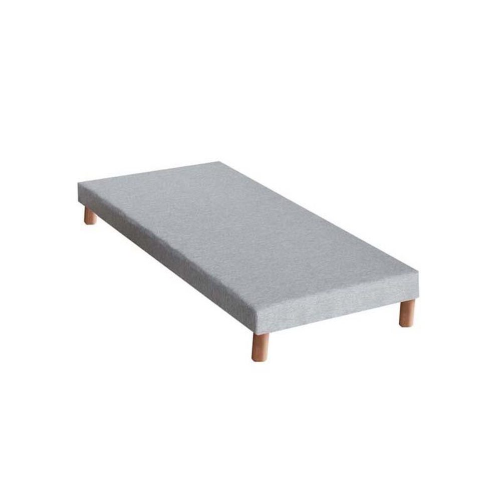 IDLITERIE Sommier tapissier à lattes gris chiné Made in France