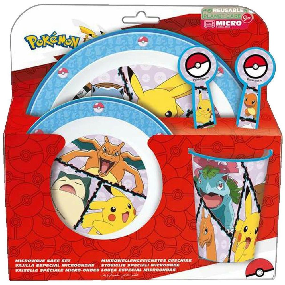 Pokemon Ensemble de vaisselle enfant Pokémon multicolore