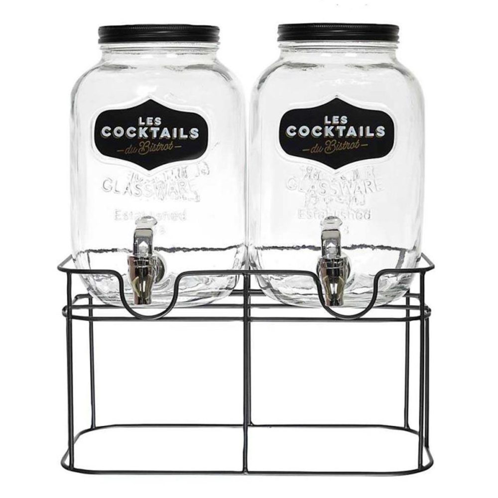 COOK CONCEPT Double fontaine à boisson bistrot 8l transparent