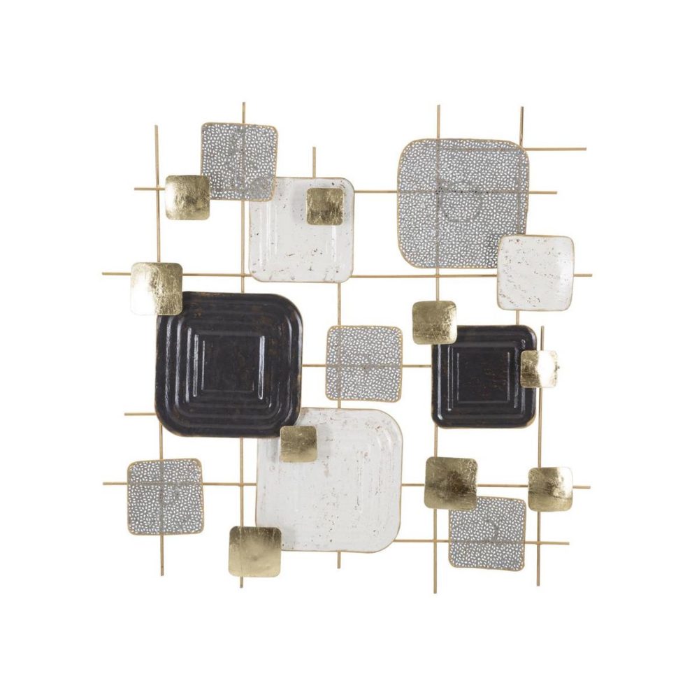 Paris Prix Décoration murale en métal cubes 80cm multicolore