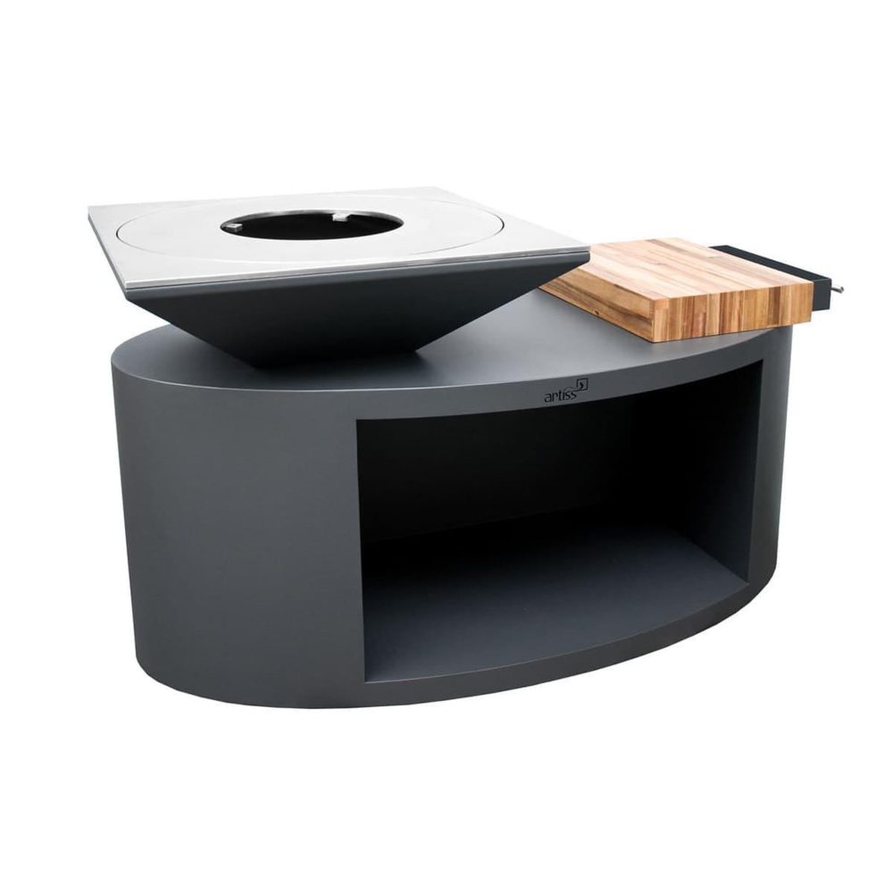 ARTISS DESIGN Brasero g3 graphite plaque acier carbone - artiss