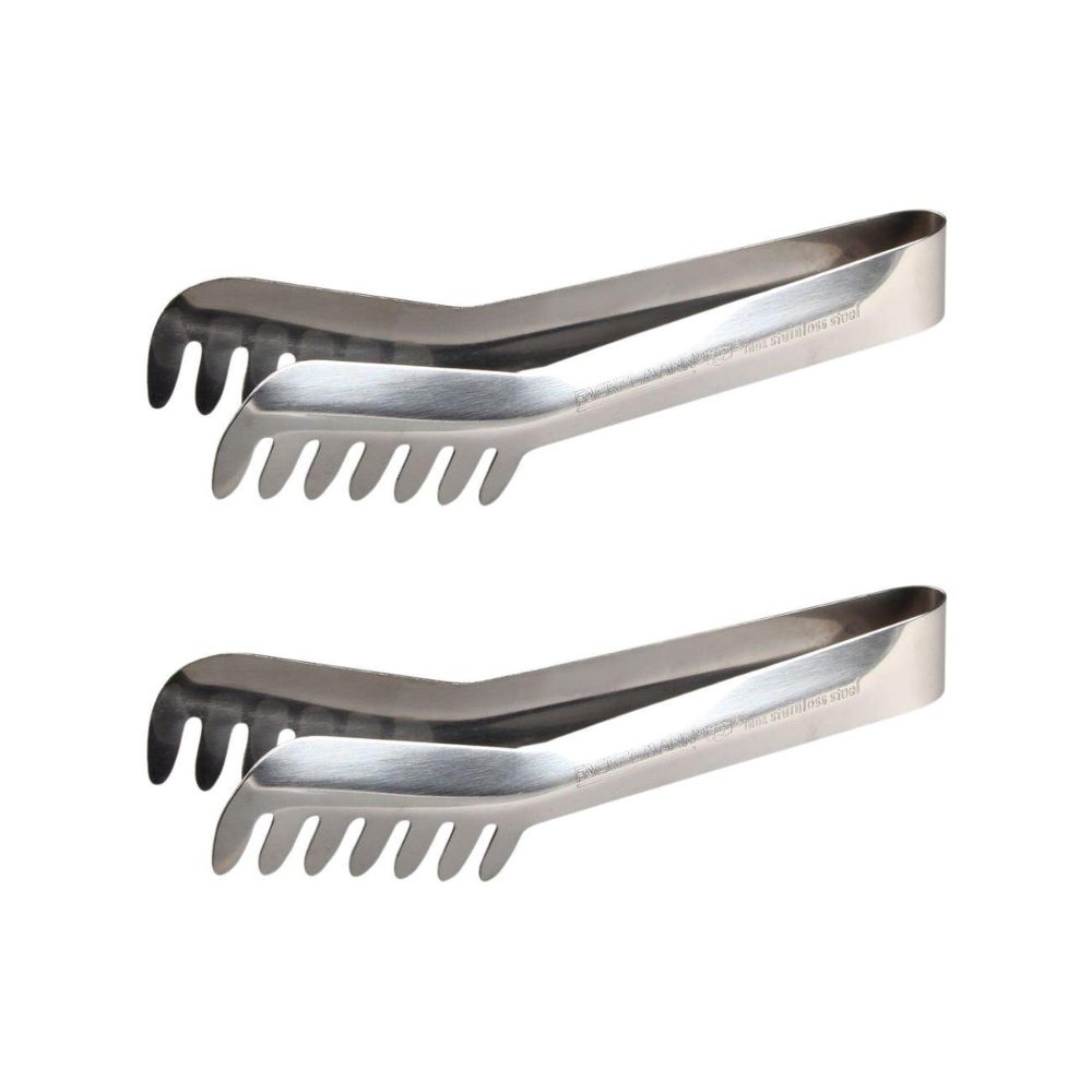 Fackelmann Ensemble de 2 pinces à spaghettis, de cuisine en acier inoxydable 19 cm fackelmann