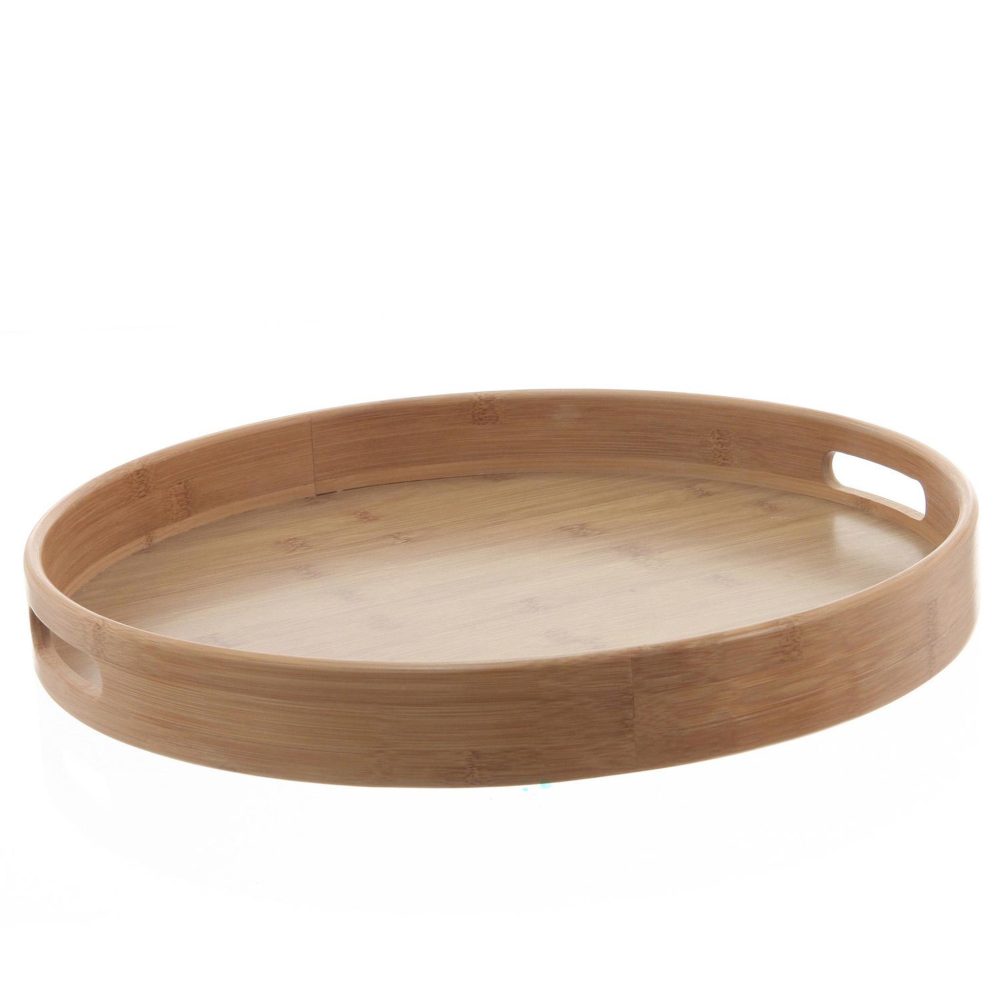 SECRET DE GOURMET Plateau Rond - Diam. 40 cm. - Bambou