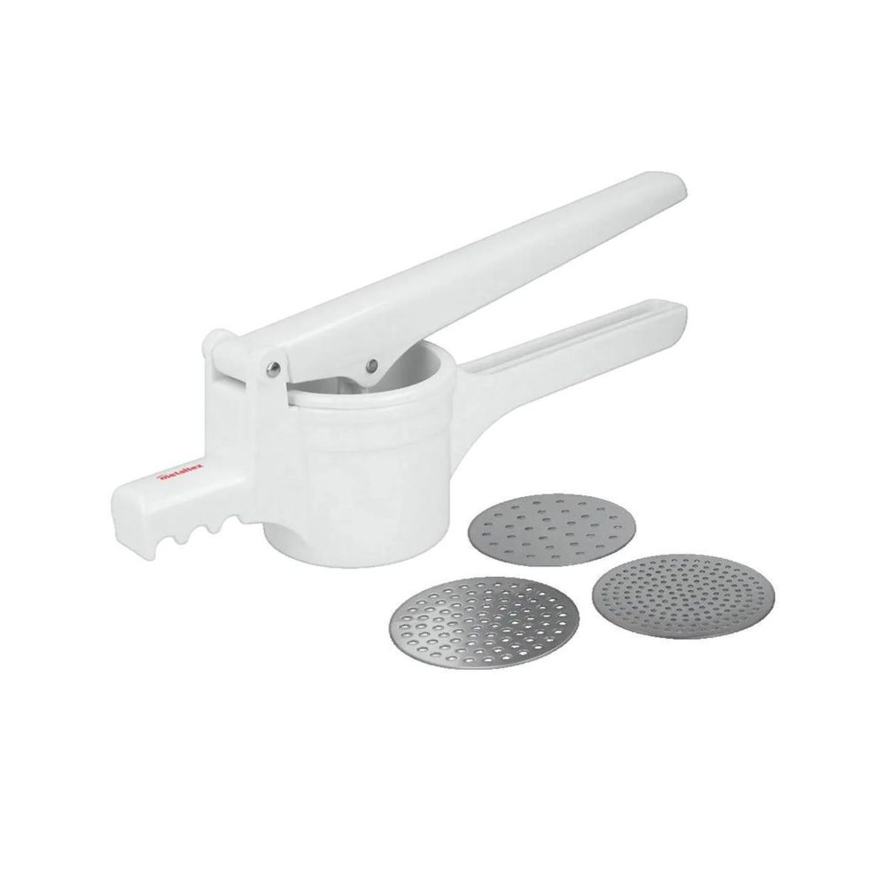Metaltex Ustensile de cuisine Metaltex potato press 3 disks acier inoxydable blanc