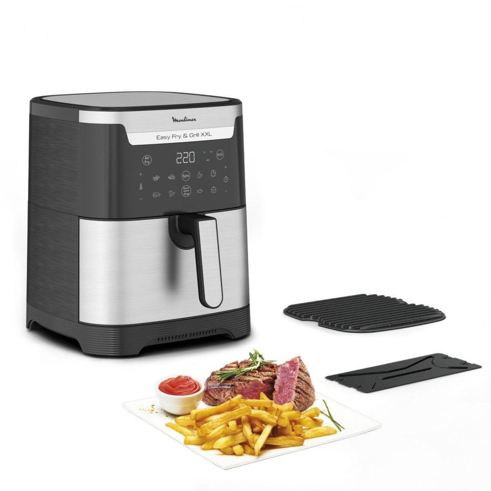 MOULINEX Friteuse sans huile EZ801D10 XXL 2 en 1 air & grill 6L